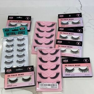 AOA Shein False eyelash bundle fox eye/dramatic/3D faux mink 22pairs BNIB